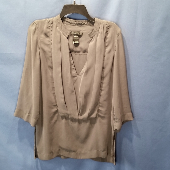 MM Couture Tops - M M COUTURE Sheer Relaxed Fit Blouse